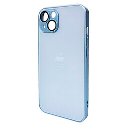 Чохол (накладка) Apple iPhone 12, AG-Glass Matt Frame Color Logo, Sierra Blue, Синій