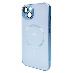 Чохол (накладка) Apple iPhone 13, AG-Glass Matt Frame Color Ring, Sierra Blue, MagSafe, Синій