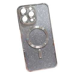Чохол (накладка) Apple iPhone 15 Pro, Cosmic CD Shiny Magnetic, MagSafe, Срібний