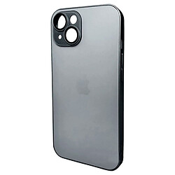 Чехол (накладка) Apple iPhone 14, AG-Glass Matt Frame Color Logo, Titanium Grey, Серый