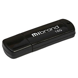 USB Flash Mibrand Grizzly, 16 Гб., Чорний