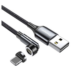 USB кабель Essager Universal 540 Ratate Apple iPhone SE 2022 / iPhone 14 Pro Max / iPhone 14 Plus / iPhone 14 Pro / iPhone 14 / iPhone 13 Pro / iPhone 13 Mini / iPhone 13 / iPhone 13 Pro Max / iPhone 12 Mini / iPhone 12 Pro Max, Lightning, 2.0 м., Серый