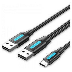USB кабель Vention CQKBF, Type-C, 1.0 м., Чорний