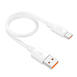 USB кабель Hoco X96 Hyper, Type-C, 0.25 м., Белый
