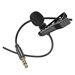 Микрофон петличный Borofone BFK11 Elegant, Черный