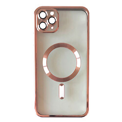 Чехол (накладка) Apple iPhone 11 Pro Max, FIBRA Chrome, Rose Gold, Розовый
