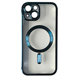 Чехол (накладка) Apple iPhone 15, FIBRA Chrome, Titanium Blue, Синий