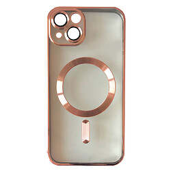 Чехол (накладка) Apple iPhone 15, FIBRA Chrome, Rose Gold, Розовый