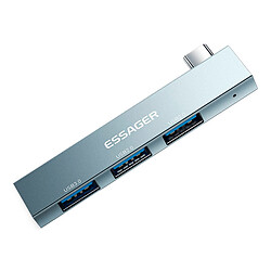 USB Hub Essager EHBC03-FY0G-P Fengyang, Сірий