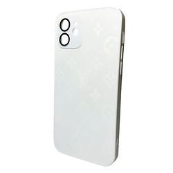 Чехол (накладка) Apple iPhone 11, AG-Glass Gradient LV Frame, Pearly White, Белый