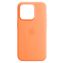 Чохол (накладка) Apple iPhone 15, Original Soft Case, MagSafe, Помаранчевий