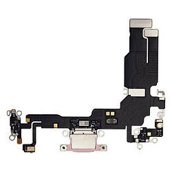 Шлейф Apple iPhone 15, С разъемом на зарядку, Розовый