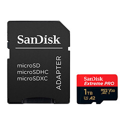 Карта пам'яті SanDisk Extreme Pro A2 microSDXC UHS-1 U3, 1 Тб.