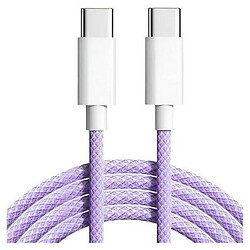 USB кабель Woven, Type-C, 1.0 м., Фіолетовий