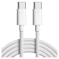 USB кабель Woven, Type-C, 1.0 м., Білий