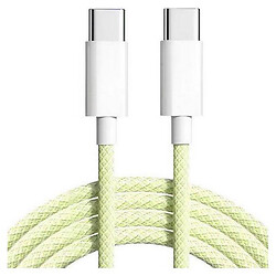 USB кабель Woven, Type-C, 1.0 м., Жовтий