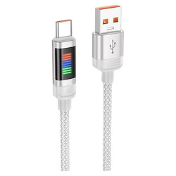 USB кабель Hoco U126, Type-C, 1.0 м., Сірий