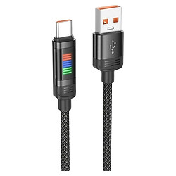 USB кабель Hoco U126, Type-C, 1.0 м., Чорний