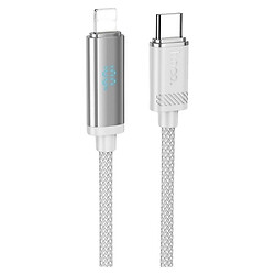 USB кабель Hoco U127 Apple iPhone SE 2022 / iPhone 14 Pro Max / iPhone 14 Plus / iPhone 14 Pro / iPhone 14 / iPhone 13 Pro / iPhone 13 Mini / iPhone 13 / iPhone 13 Pro Max / iPhone 12 Mini / iPhone 12 Pro Max / iPhone 12 Pro, Lightning, 1.0 м., Серый