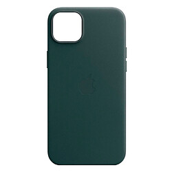 Чохол (накладка) Apple iPhone 15, Leather Case Color, Forest Green, MagSafe, Зелений