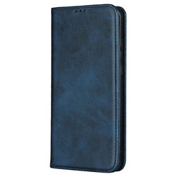 Чохол книжка) Xiaomi Poco C65 / Redmi 13C, Leather Case Fold, Темно синій, Синій