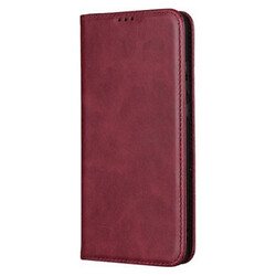 Чохол книжка) Xiaomi Poco C65 / Redmi 13C, Leather Case Fold, Темно червоний, Червоний