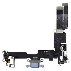 Шлейф Apple iPhone 14 Plus, З мікрофоном, З роз'ємом на зарядку, Синій