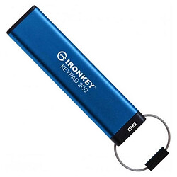 USB Flash Kingston IronKey Keypad 200, 64 Гб., Синій
