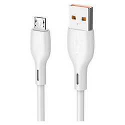 USB кабель Konfulon DC-53, MicroUSB, 1.0 м., Білий