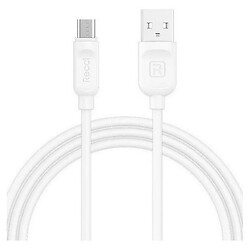 USB кабель Recci Rayline RCM-P200, MicroUSB, 2.0 м., Білий