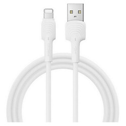 USB кабель Recci Shell RTC-N26L Apple iPhone SE 2022 / iPhone 14 Pro Max / iPhone 14 Plus / iPhone 14 Pro / iPhone 14 / iPhone 13 Pro / iPhone 13 Mini / iPhone 13 / iPhone 13 Pro Max / iPhone 12 Mini / iPhone 12 Pro Max, Lightning, 1.0 м., Белый