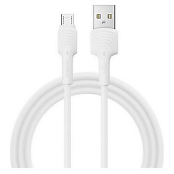 USB кабель Recci Shell RTC-N26M, MicroUSB, 1.0 м., Белый
