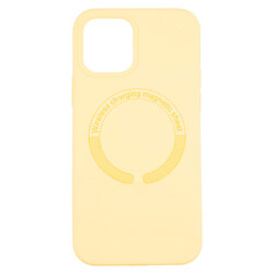 Чохол (накладка) Apple iPhone 12 / iPhone 12 Pro, Silicone Classic Case, MagSafe, Жовтий