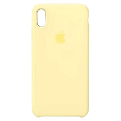 Чохол (накладка) Apple iPhone XS Max, Original Soft Case, Cream Yellow, Жовтий