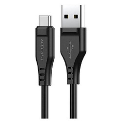 USB кабель Acefast C3-04, Type-C, 1.2 м., Чорний
