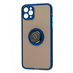 Чехол (накладка) Apple iPhone 12 / iPhone 12 Pro, Goospery Ring Case, Темно-Синий, Синий