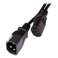 Мережевий кабель подовжувач 1.8м IEC C13-C14, 1.8 м.