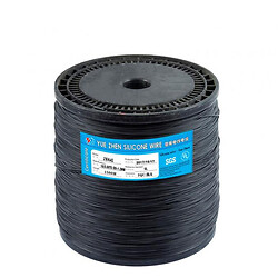 Кабель 28AWG в силиконовой изоляции 50 см (черный)