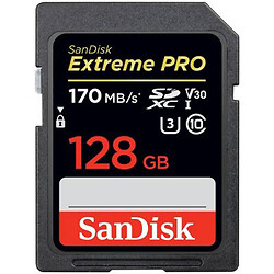 Карта памяти SanDisk Extreme Pro SDXC Card 128GB - 170MB/s V30 UHS-I U3, 128 Гб.