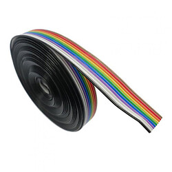 Шлейф 10-жильный 28AWG разноцветный 50см (1.27мм)