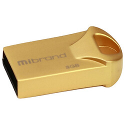 USB Flash Mibrand Hawk, 8 Гб., Золотий