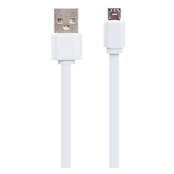 USB кабель, MicroUSB, 0.2 м., Білий