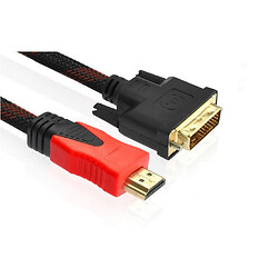 Кабель HDMI - DVI, DVI, HDMI, 1.5 м., Чорний