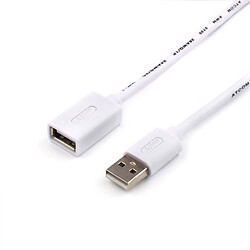 USB 2.0 подовжувач AM/AF, 3.0 м., Білий