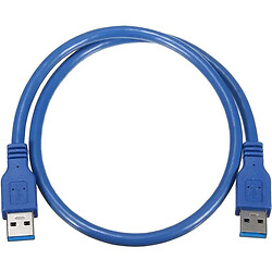 USB 3.0 AM/AM (тато-тато), 1.0 м., Синій