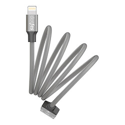 USB кабель, Lightning, 1.0 м., Сірий