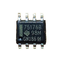 Микросхема приемопередатчика RS-485/RS-422 SN75176B (SOP-8)