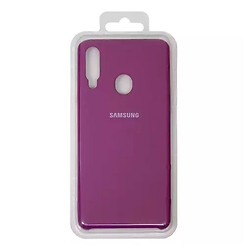 Чохол (накладка) Samsung A207 Galaxy A20S, Original Soft Case, Grape, Фіолетовий