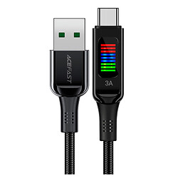 USB кабель Acefast C7-04, Type-C, 1.2 м., Чорний