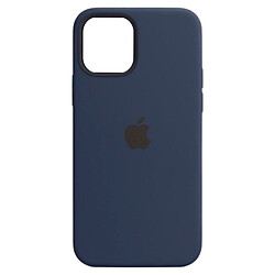 Чохол (накладка) Apple iPhone 12 / iPhone 12 Pro, Silicone Classic Case, Deep Navy, MagSafe, Синій